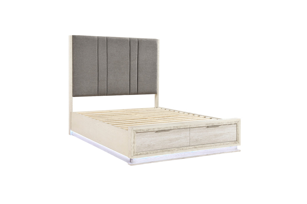 Homelegance - Noctis California King Platform Bed with Footboard Storage - 2391K-1CK*