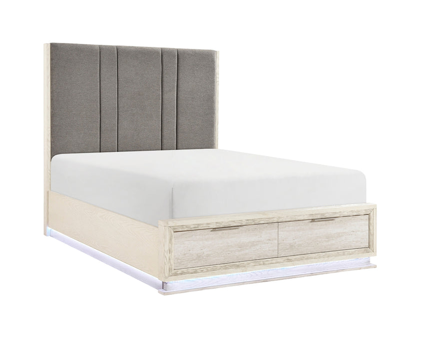 Homelegance - Noctis California King Platform Bed with Footboard Storage - 2391K-1CK*