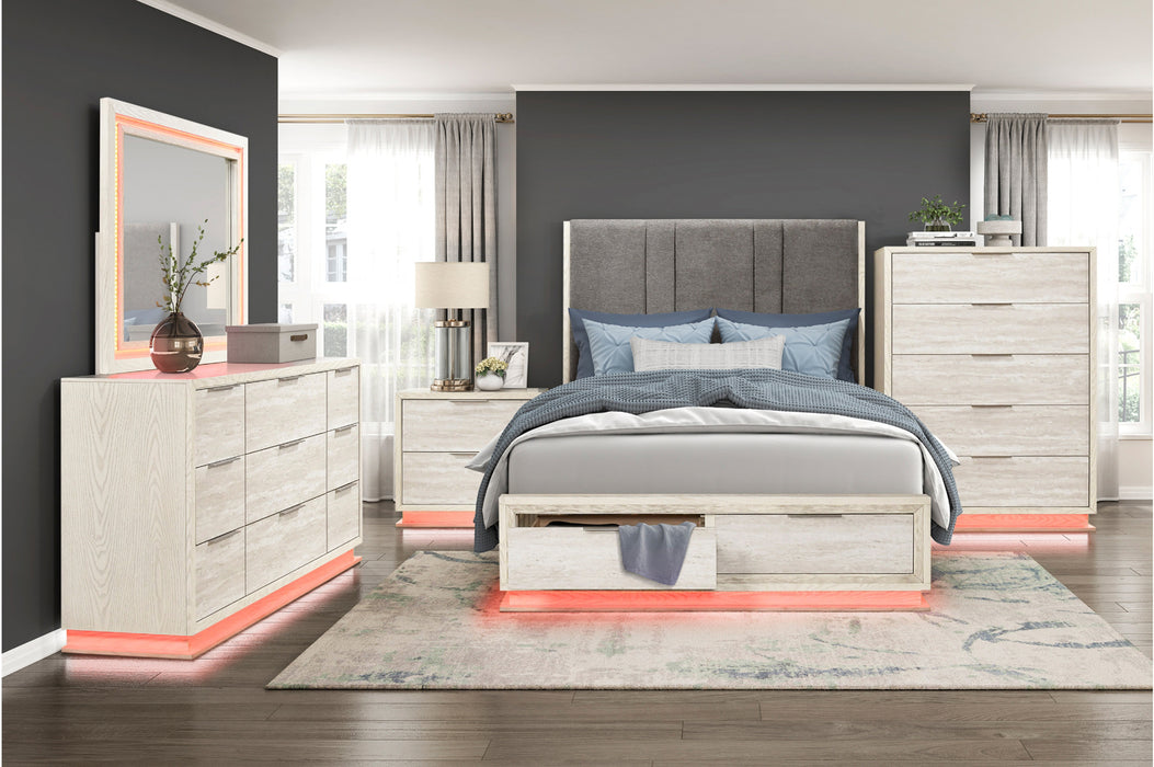 Homelegance - Noctis 3 Piece King Platform Bedroom Set with Footboard Storage - 2391-1EK*3 - GreatFurnitureDeal