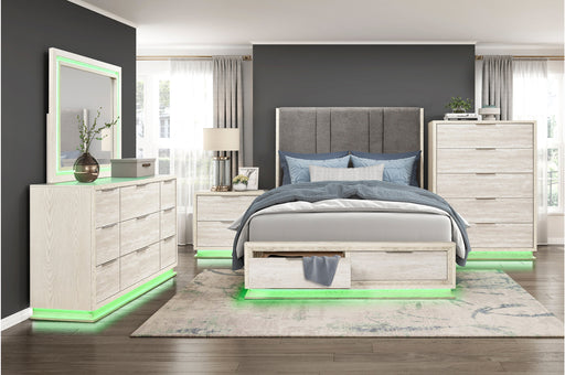 Homelegance - Noctis 4 Piece King Platform Bedroom Set with Footboard Storage - 2391-1EK*4 - GreatFurnitureDeal