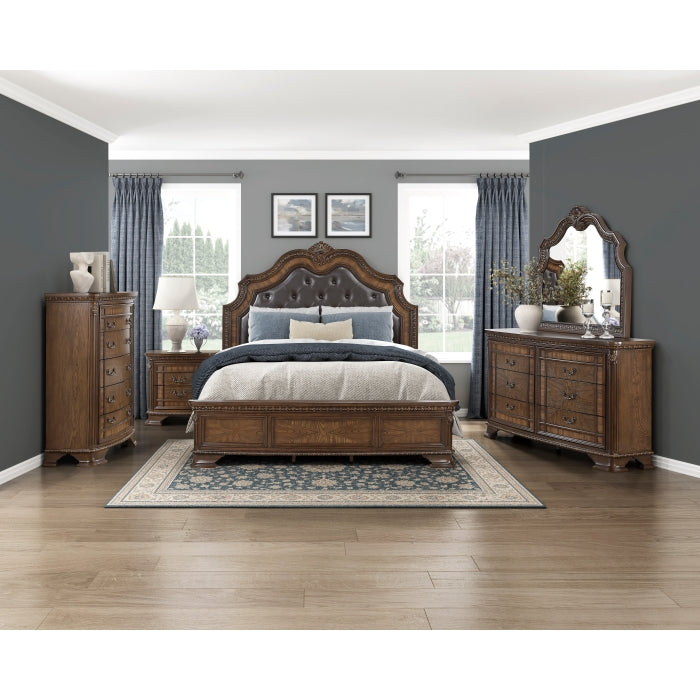 Homelegance - Bridgepoint 3 Piece King Bedroom Set in Brown - 2392K-1EK-3SET - GreatFurnitureDeal