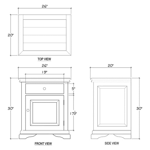 Bramble - Homestead Nightstand Large - BR-23934 - GreatFurnitureDeal