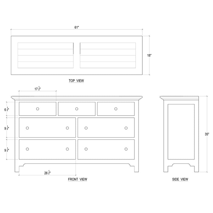 Bramble - Aries 7 Drawer Dresser - 23964 - GreatFurnitureDeal