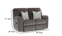 Motion Ease - Payday Loveseat in Pewter - 240-20-14 - GreatFurnitureDeal