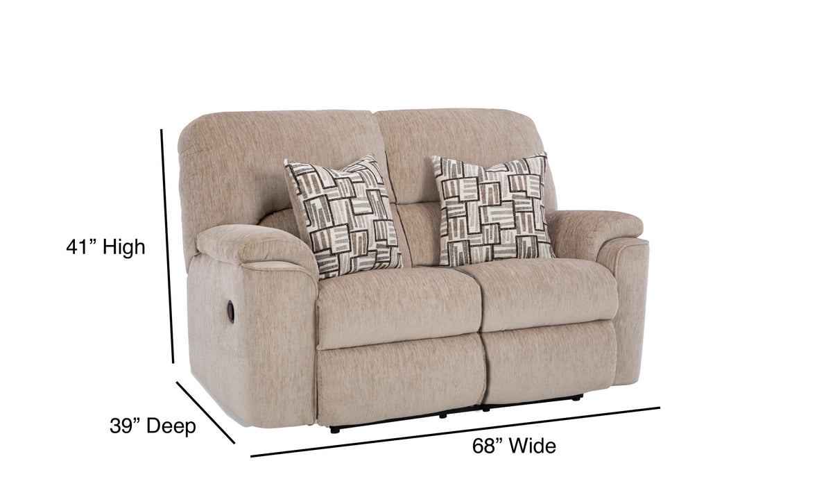 Motion Ease - Payday Loveseat in Tan - 240-20-17 - GreatFurnitureDeal