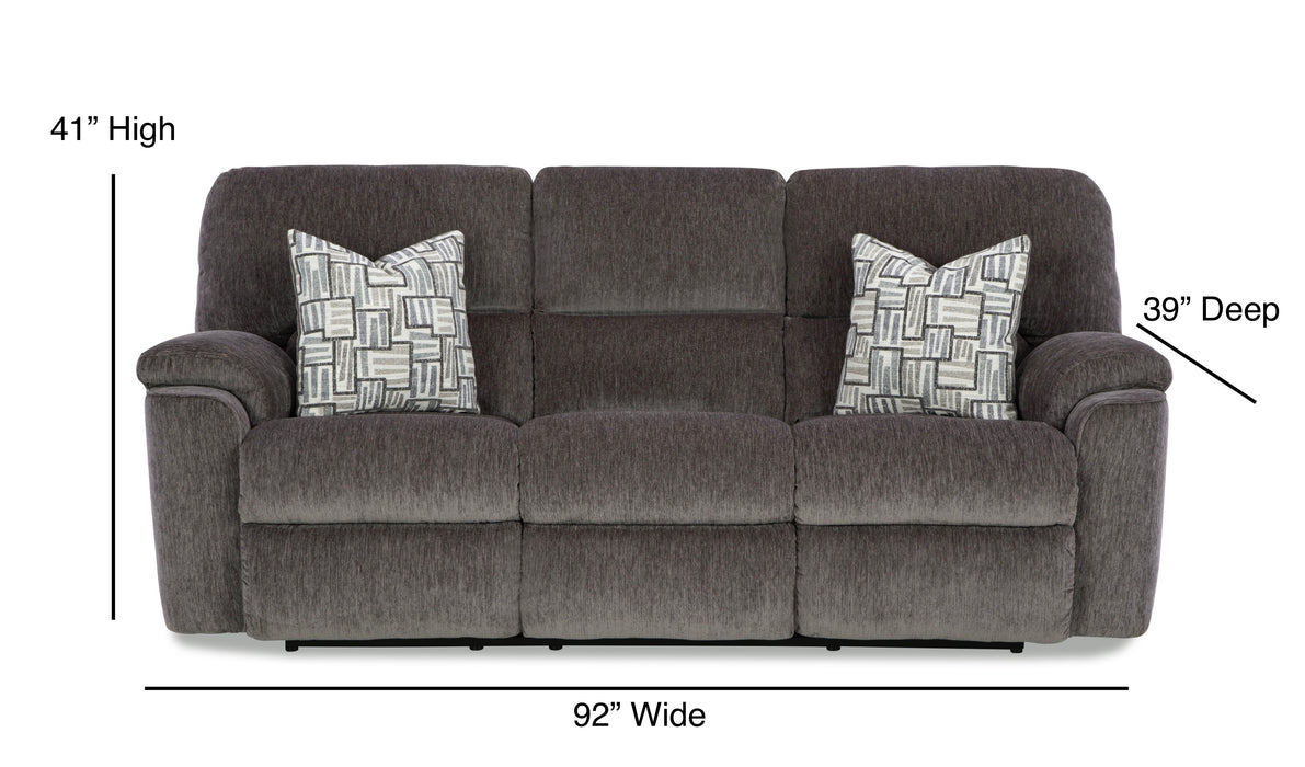 Motion Ease - Payday Reclining Sofa in Pewter - 240-30-14 - GreatFurnitureDeal