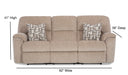 Motion Ease - Payday Reclining Sofa in Tan - 240-30-17 - GreatFurnitureDeal