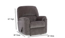 Motion Ease - Phantom Swivel Glider Recliner in Pewter - 240-91-14 - GreatFurnitureDeal