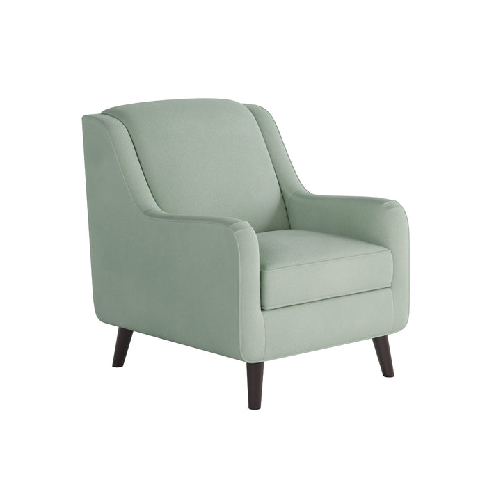 Southern Home Furnishings - Bella Eucalyptus Accent Chair in Green - 240-C Bella Eucalyptus-MTO - GreatFurnitureDeal