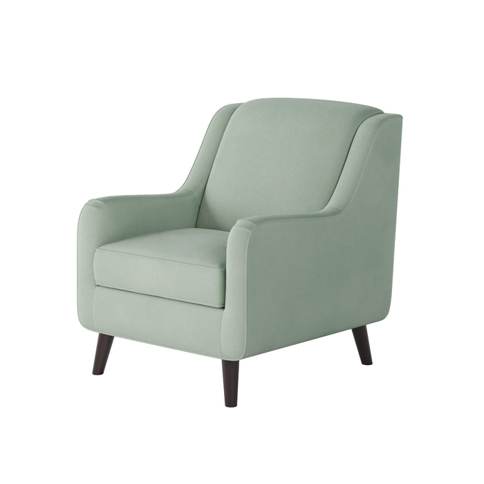 Southern Home Furnishings - Bella Eucalyptus Accent Chair in Green - 240-C Bella Eucalyptus-MTO - GreatFurnitureDeal