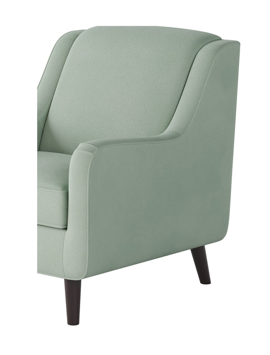 Southern Home Furnishings - Bella Eucalyptus Accent Chair in Green - 240-C Bella Eucalyptus-MTO - GreatFurnitureDeal