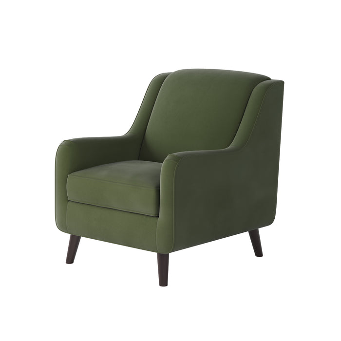 Southern Home Furnishings - Bella Forest Accent Chair in Green - 240-C Bella Forest-MTO - GreatFurnitureDeal