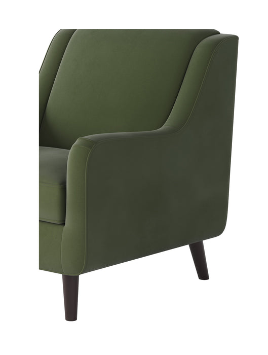 Southern Home Furnishings - Bella Forest Accent Chair in Green - 240-C Bella Forest-MTO - GreatFurnitureDeal