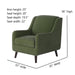 Southern Home Furnishings - Bella Forest Accent Chair in Green - 240-C Bella Forest-MTO - GreatFurnitureDeal