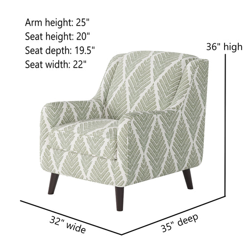 Southern Home Furnishings - Emmaline Moss Accent Chair in Multi - 240-C Emmaline Moss - GreatFurnitureDeal
