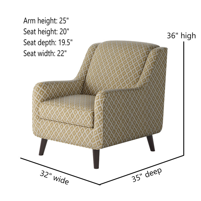 Southern Home Furnishings - Owen Straw Accent Chair in Green - 240-C Owen Straw-MTO - GreatFurnitureDeal