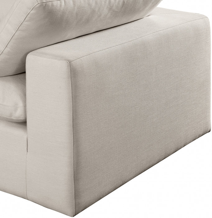 Meridian Furniture - Comfy 158" Linen Textured Fabric Upholstered 6 Piece Modular Sectional - 187Beige-Sec6A - GreatFurnitureDeal