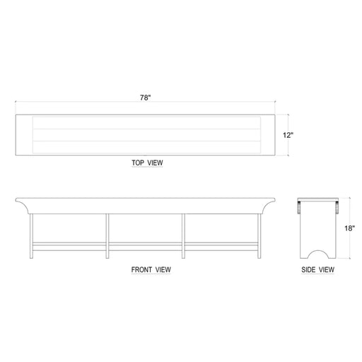 Bramble - Craftsman’s Bench Large - BR-24047 - GreatFurnitureDeal