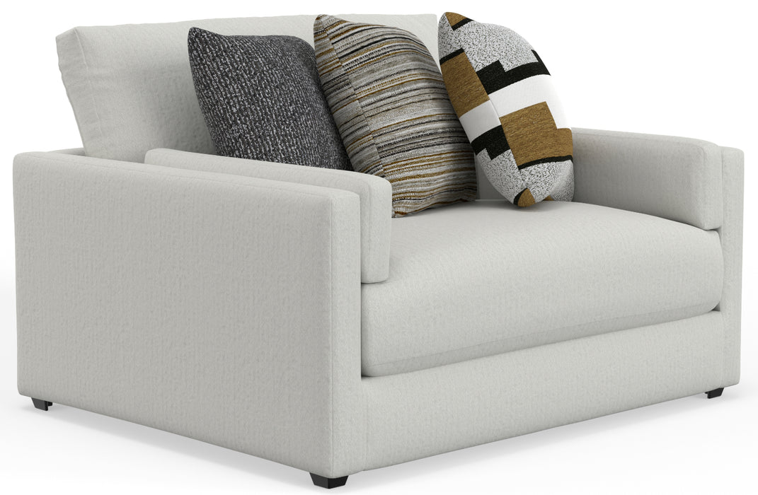 Jackson Furniture - Trevor 4 Piece Sectional Sofa in Chalk/Eclipse - 2405-01-01-77-77-CHALK-MTO - GreatFurnitureDeal