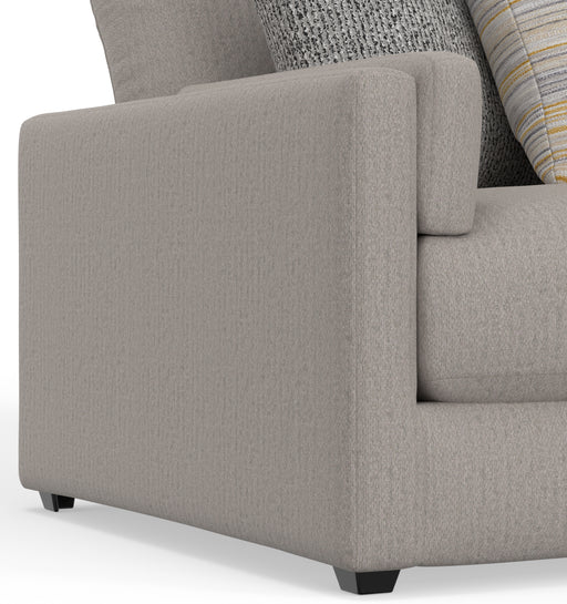 Jackson Furniture - Trevor Chair with Storage Ottoman Nickel - 240501-240577 -NICKEL - GreatFurnitureDeal