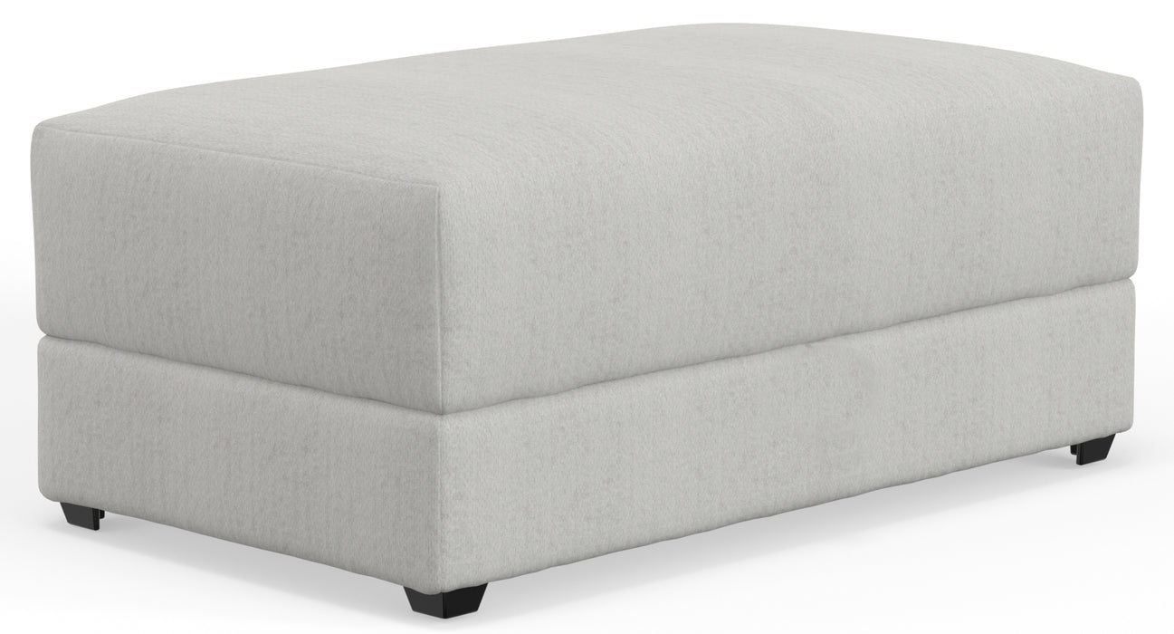 Jackson Furniture - Trevor Chair 1/2 with Storage Ottoman in Chalk - 240501-240577-CHALK - GreatFurnitureDeal