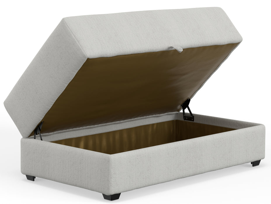 Jackson Furniture - Trevor Storage Ottoman in Chalk - 240577-CHALK - GreatFurnitureDeal