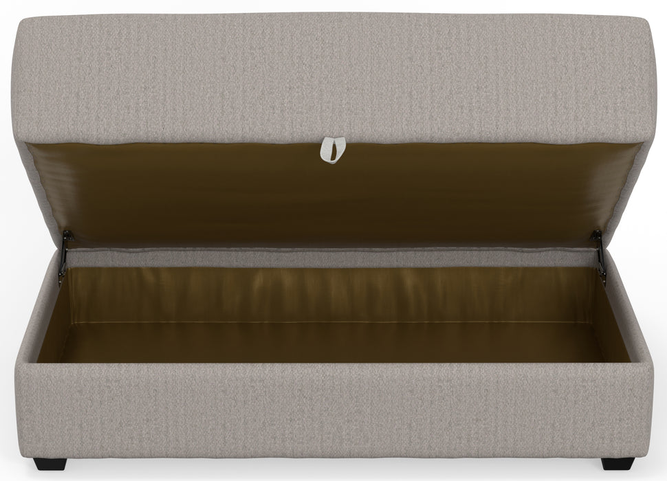 Jackson Furniture - Trevor Storage Ottoman in Nickel - 240577-NICKEL - GreatFurnitureDeal