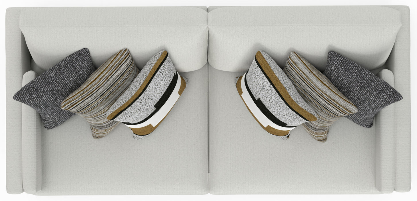 Jackson Furniture - Trevor 4 Piece Sectional Sofa in Chalk/Eclipse - 2405-01-01-77-77-CHALK-MTO - GreatFurnitureDeal