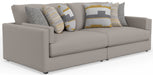Jackson Furniture - Trevor Sofa in Nickel - 240536-37-NICKEL - GreatFurnitureDeal