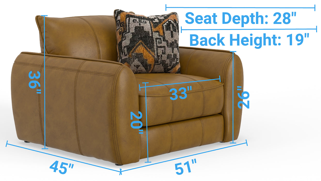 Jackson Furniture - Corvara 3 Piece Living Room Set in Caramel - 2406-03-02-01-CARAMEL-MTO - GreatFurnitureDeal