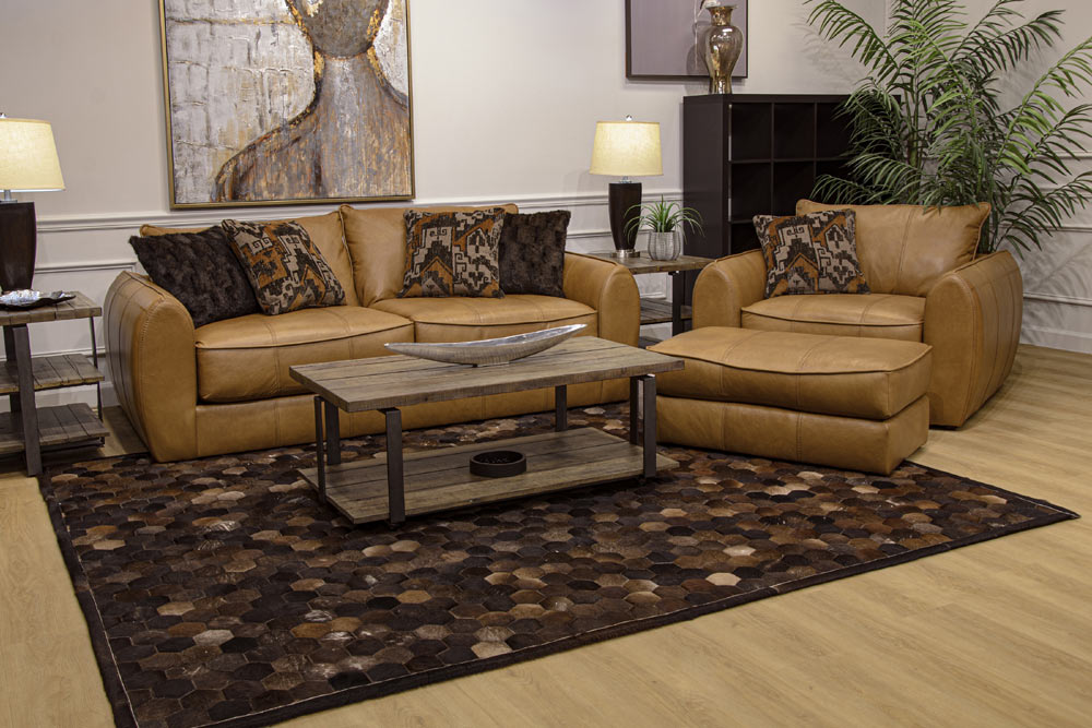 Jackson Furniture - Corvara 4 Piece Living Room Set in Caramel - 2406-03-02-01-10-CARAMEL