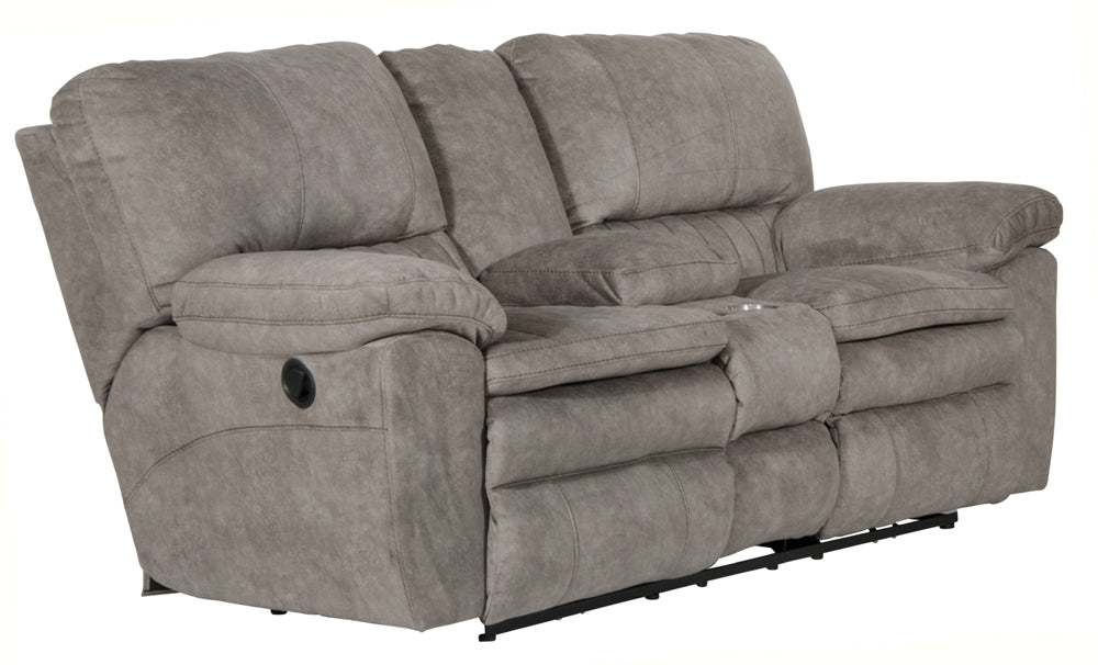 Catnapper - Reyes 2 Piece Power Reclining Sofa Set in Graphite - 62401-62409-Graphite - GreatFurnitureDeal