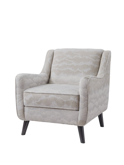 Southern Home Furnishings - Fuji Accent Chair in Grey and White - 240 Fuji Cotton Accent Chair - GreatFurnitureDeal