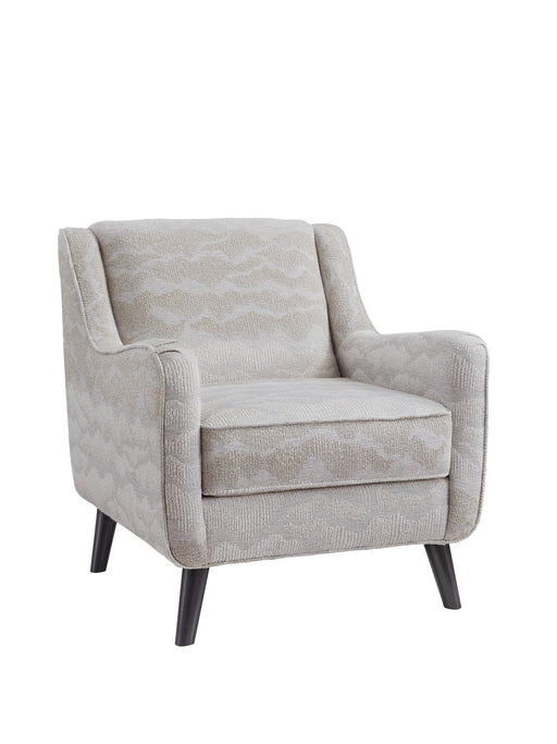 Southern Home Furnishings - Fuji Accent Chair in Grey and White - 240 Fuji Cotton Accent Chair - GreatFurnitureDeal