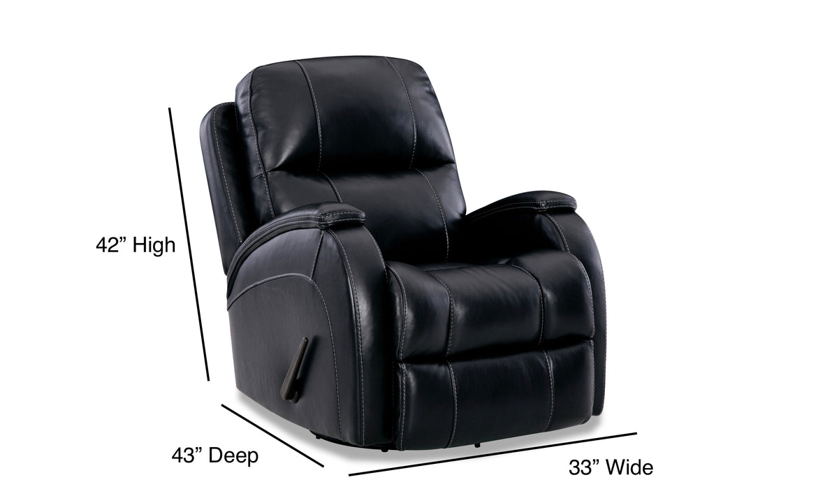 Motion Ease - Phantom Swivel Glider Recliner in Black - 241-93-13 - GreatFurnitureDeal