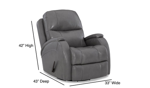 Motion Ease - Phantom Swivel Glider Recliner in Grey - 241-93-14 - GreatFurnitureDeal