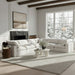 Meridian Furniture - Comfy 158" Linen Textured Fabric Upholstered 6 Piece Modular Sectional - 187White-Sec6A - GreatFurnitureDeal