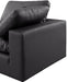 Meridian Furniture - Comfy 119" Vegan Leather Upholstered 5 Piece Modular Sectional - 188Black-Sec5C - GreatFurnitureDeal