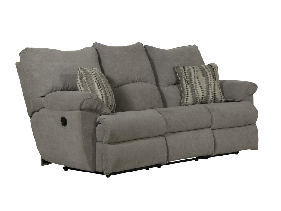Catnapper - Sadler 2 Piece Power Lay Flat Reclining Sofa Set in Mica - 62415-19-MICA