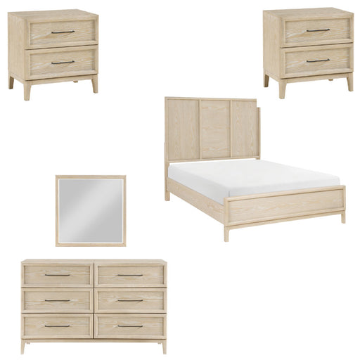 Homelegance - Oakmont 5 Piece Queen Bedroom Set in Light Brown - 2418-1-5SET - GreatFurnitureDeal