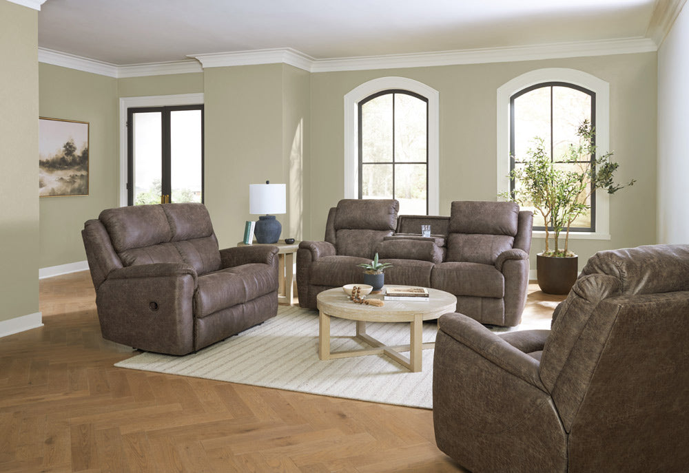 Motion Ease - Laurel Manual Reclining Sofa in Espresso - 242-31-21 - GreatFurnitureDeal