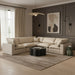 Meridian Furniture - Comfy 119" Vegan Leather Upholstered 5 Piece Modular Sectional - 188Cream-Sec5C - GreatFurnitureDeal