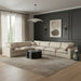 Meridian Furniture - Comfy 158" Vegan Leather Upholstered 6 Piece Modular Sectional - 188Cream-Sec6A - GreatFurnitureDeal