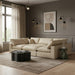 Meridian Furniture - Comfy 119" Vegan Leather Upholstered 6 Piece Modular Sectional - 188Cream-Sec6C - GreatFurnitureDeal