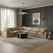 Meridian Furniture - Comfy 158" Vegan Leather Upholstered 6 Piece Modular Sectional - 188Tan-Sec6A - GreatFurnitureDeal