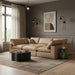Meridian Furniture - Comfy 119" Vegan Leather Upholstered 6 Piece Modular Sectional - 188Tan-Sec6C - GreatFurnitureDeal