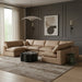 Meridian Furniture - Comfy 158" Vegan Leather Upholstered 6 Piece Modular Sectional - 188Tan-Sec6D - GreatFurnitureDeal