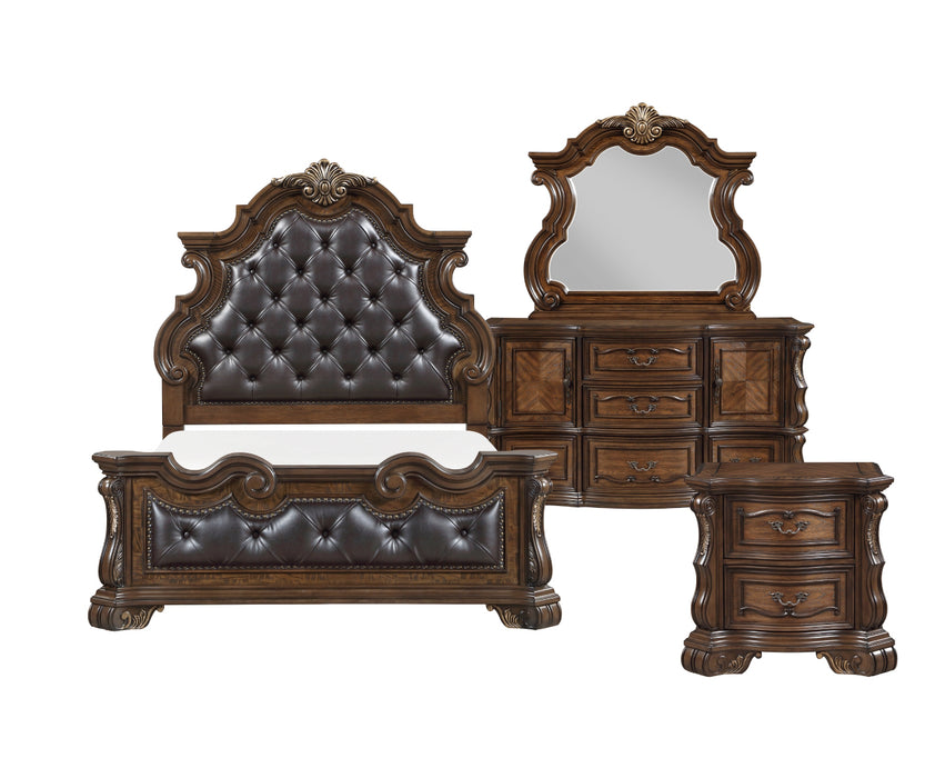 Homelegance - Gilmartin 4 Piece King Bedroom Set in Dark Brown - 2424K-1EK*4 - GreatFurnitureDeal