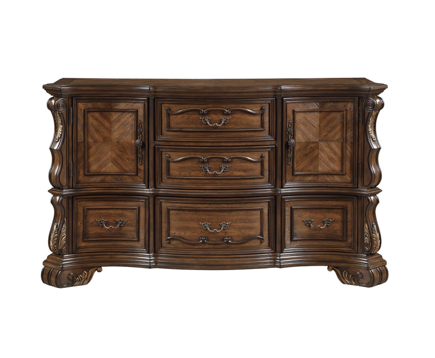 Homelegance - Gilmartin 4 Piece King Bedroom Set in Dark Brown - 2424K-1EK*4 - GreatFurnitureDeal
