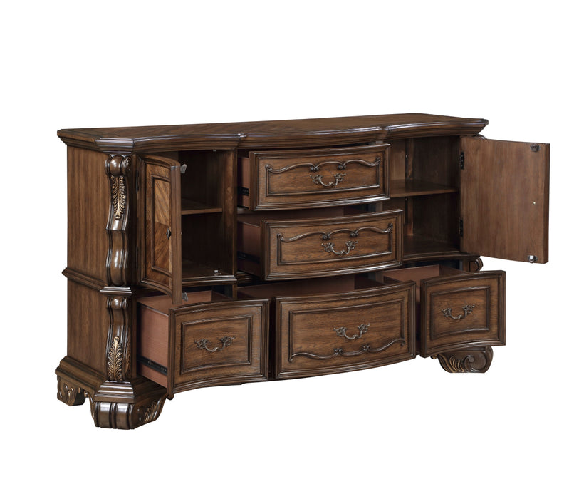 Homelegance - Gilmartin Dresser in Dark Brown - 2424-5 - GreatFurnitureDeal